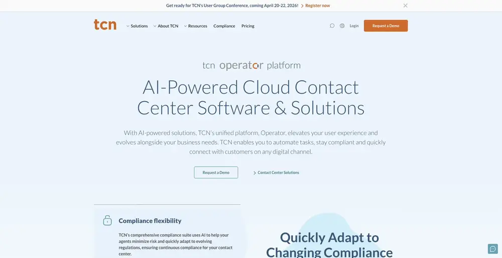 TCN Website Screenshot